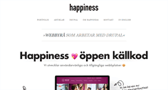 Desktop Screenshot of happiness.se