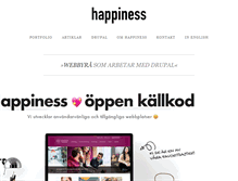 Tablet Screenshot of happiness.se